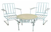 (3) pc Patio set, c/o pair gre