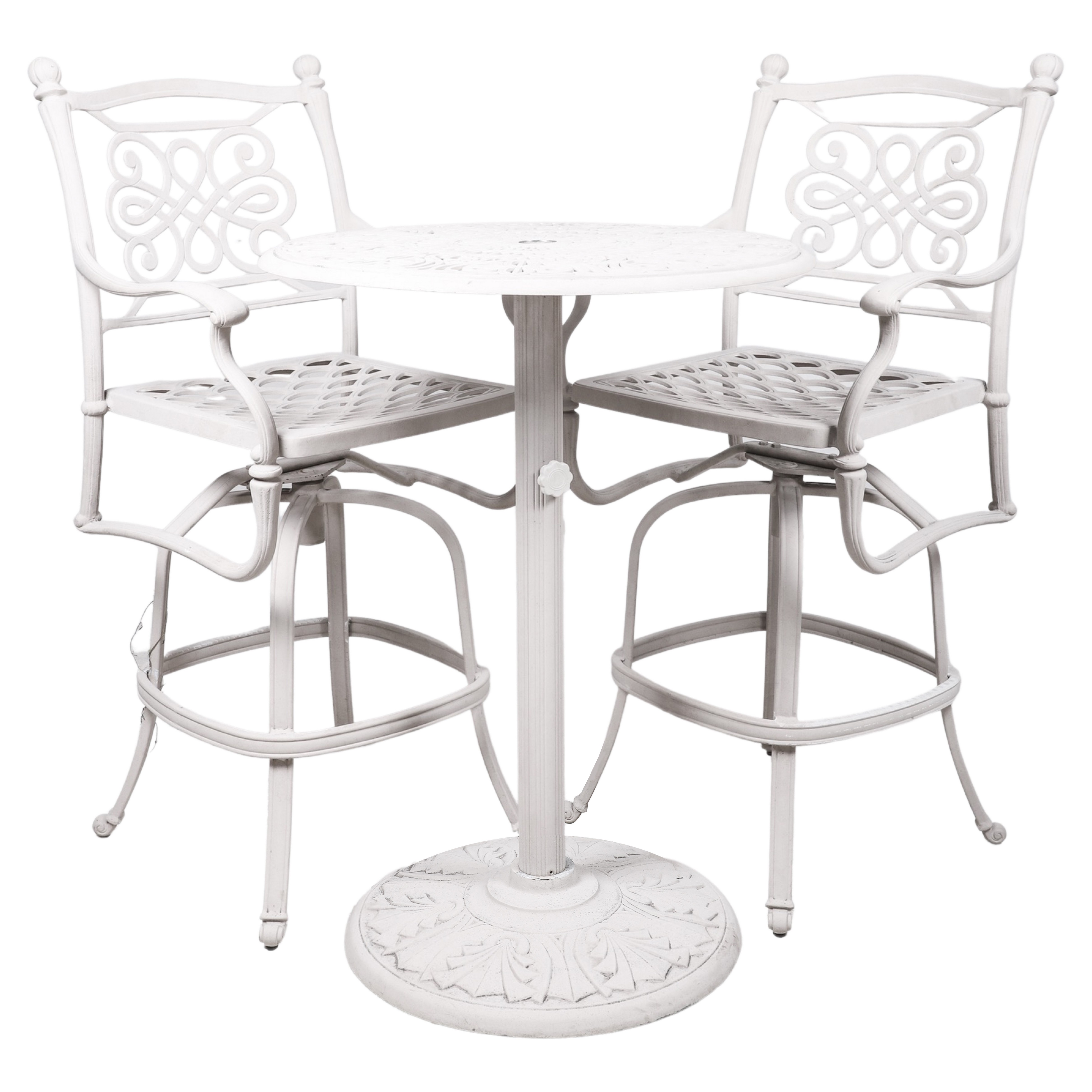 (3) pc Pierced metal patio dining