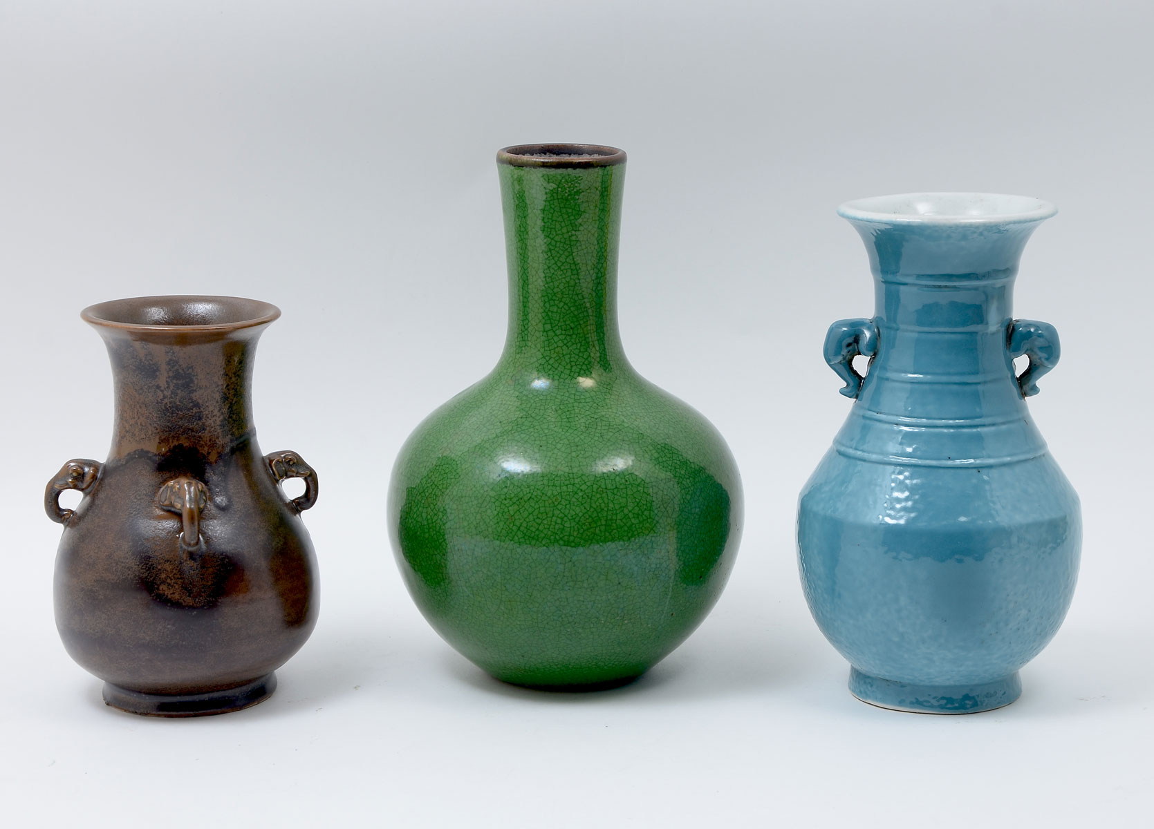 3 PC. QING DYNASTY CHINESE VASES: