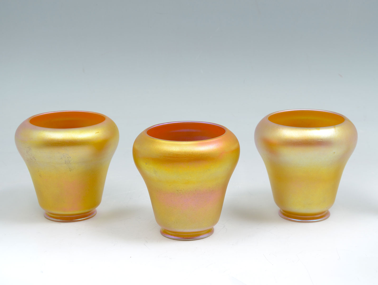 3 PC. QUEZAL SIGNED ART GLASS