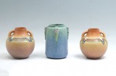 3 PC. ROSEVILLE POTTERY MONTIC