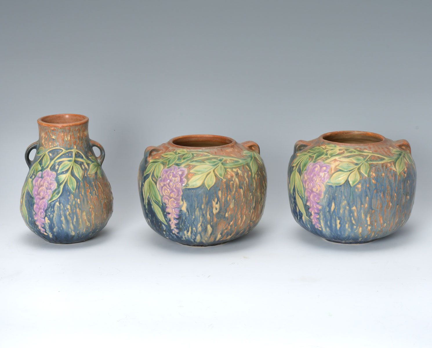 3 PC. ROSEVILLE POTTERY