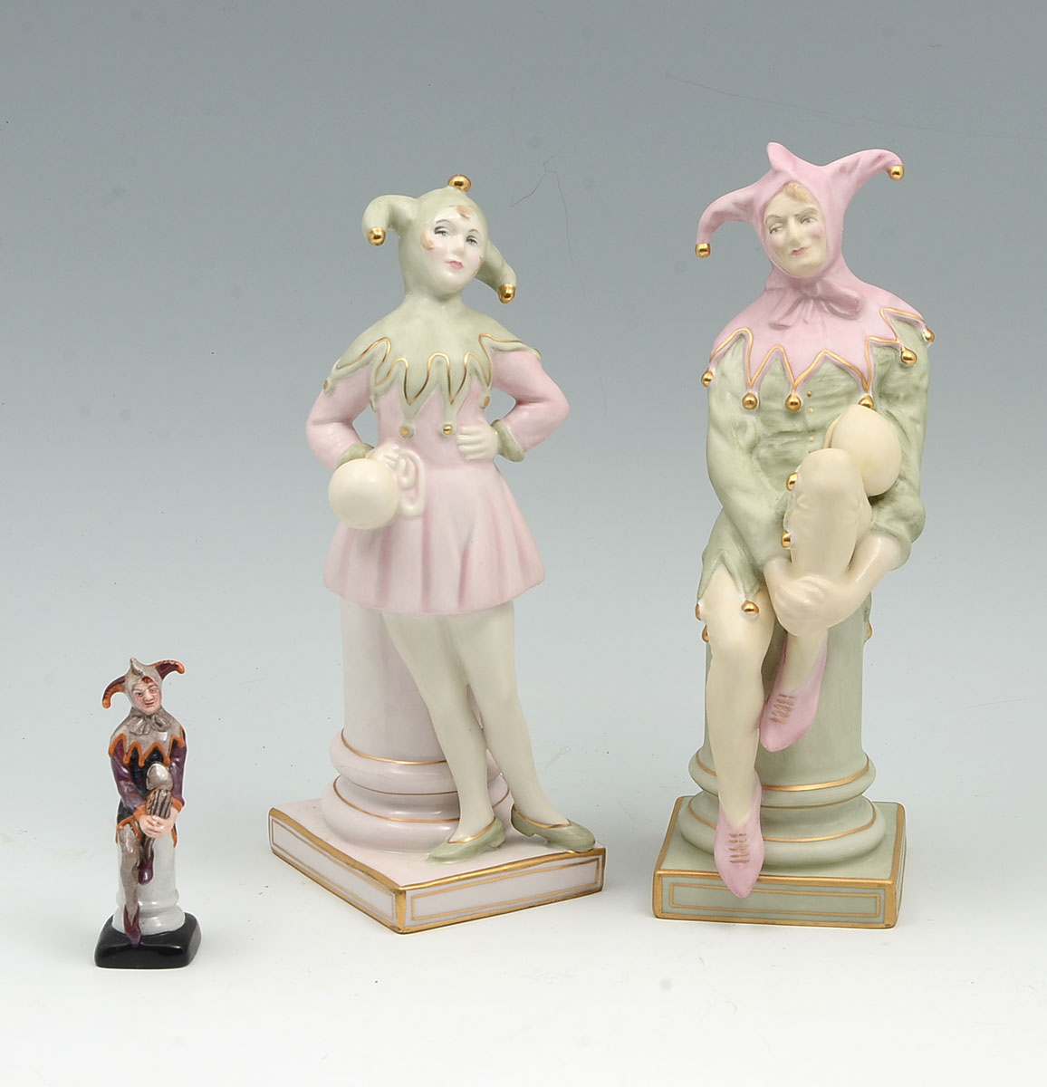 3 PC ROYAL DOULTON JESTER