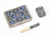 3 PC RUSSIAN SILVER-GILT & CLO