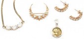 3-PC SET 14K GOLD & OPAL JEWEL