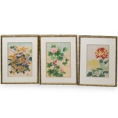(3 PC) SIGNED UKIYO-E JAPANESE