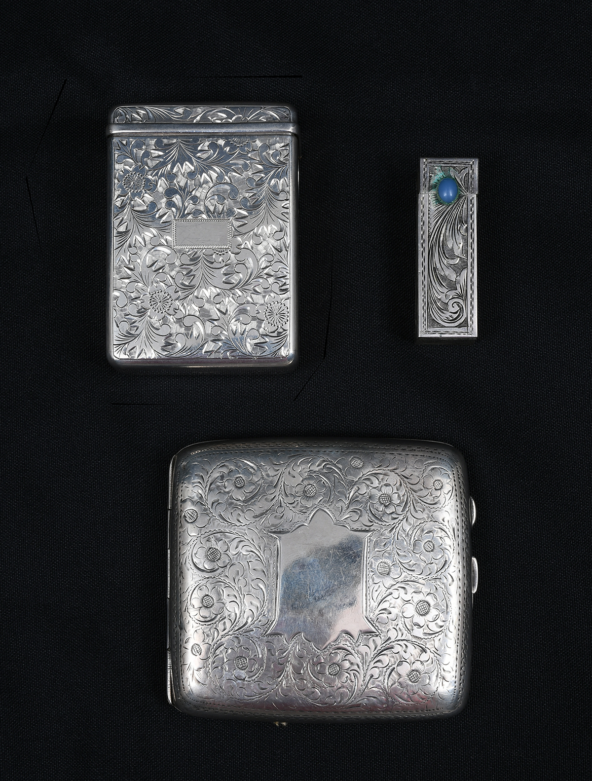 3 PC. SILVER CIGARETTE & LIPSTICK
