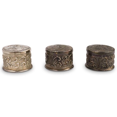(3 PC) SILVER ORNATE SMALL