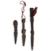 (3 PC) SINO TIBETAN WOOD PHURB