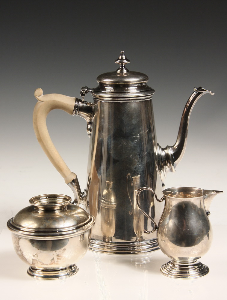 (3 PC) STERLING COFFEE SERVICE -