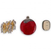 (3 PC) STERLING SILVER BROOCHE