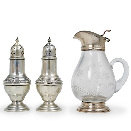 (3 PC) STERLING SILVER TABLE