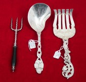 3 PC. STERLING SPOON, SERVER,