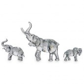 (3 PC) SWAROVSKI CRYSTAL ELEPH