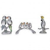 (3 PC) SWAROVSKI CRYSTAL PARRO