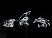 3 PC SWAROVSKI SCS - DOLPHINS,