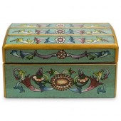 (3 PC) TEAL BLUE WOOD & GLASS