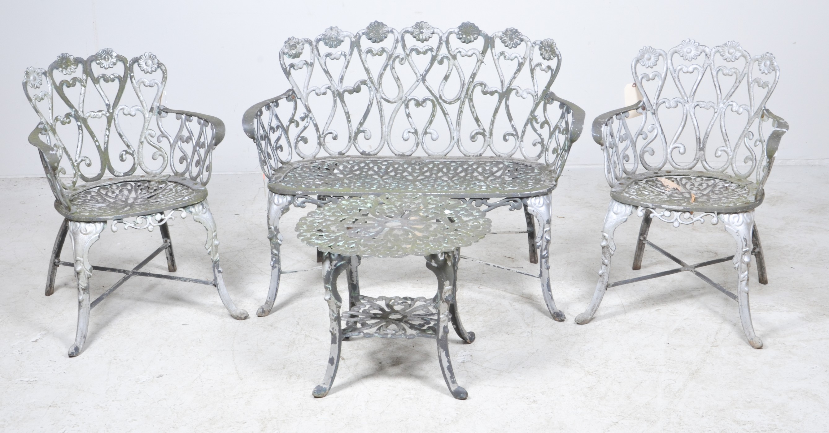 (3) pc Victorian style metal garden