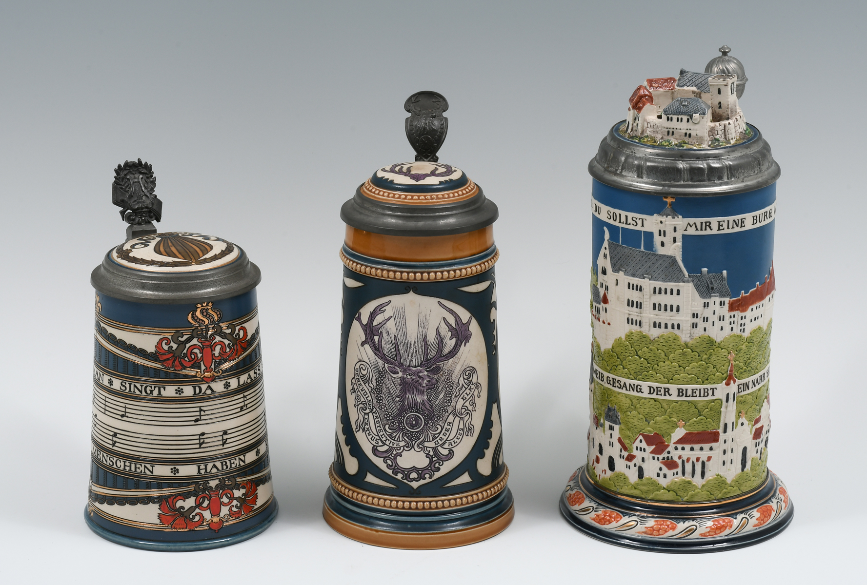 3 PC. VILLEROY BOCH METTLACH BEER