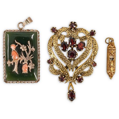 (3 PC) VINTAGE 14K GOLD