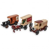 (3 PC) VINTAGE CAST IRON TOYS