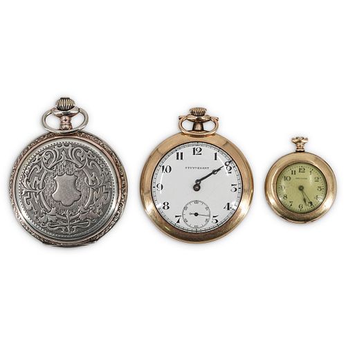 (3 PC) WALTHAM POCKET WATCH