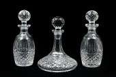 3 PC. WATERFORD CRYSTAL DECANT