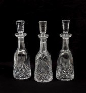 3 PC. WATERFORD CRYSTAL DECANT
