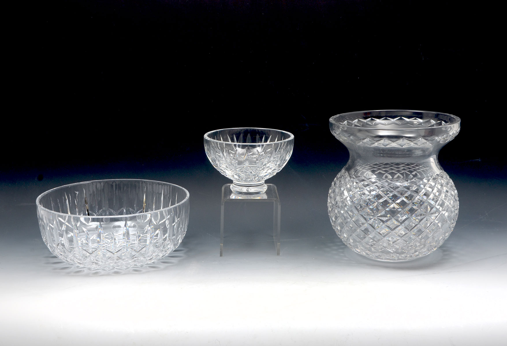 3 PC WATERFORD LOT: 1) Very large