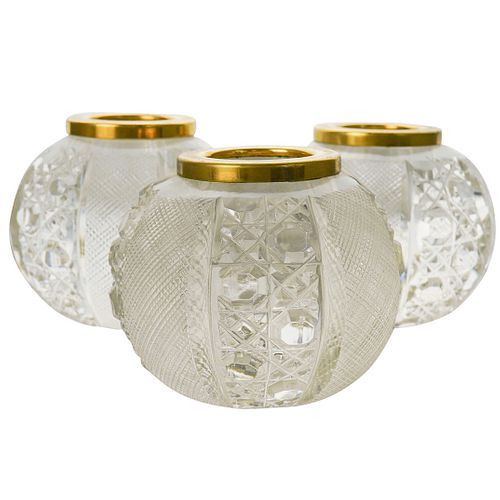 (3 PC) WATERFORD STYLE CRYSTAL
