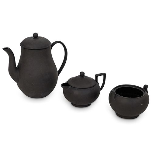 (3 PC) WEDGWOOD BLACK BASALT