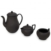 (3 PC) WEDGWOOD BLACK BASALT J