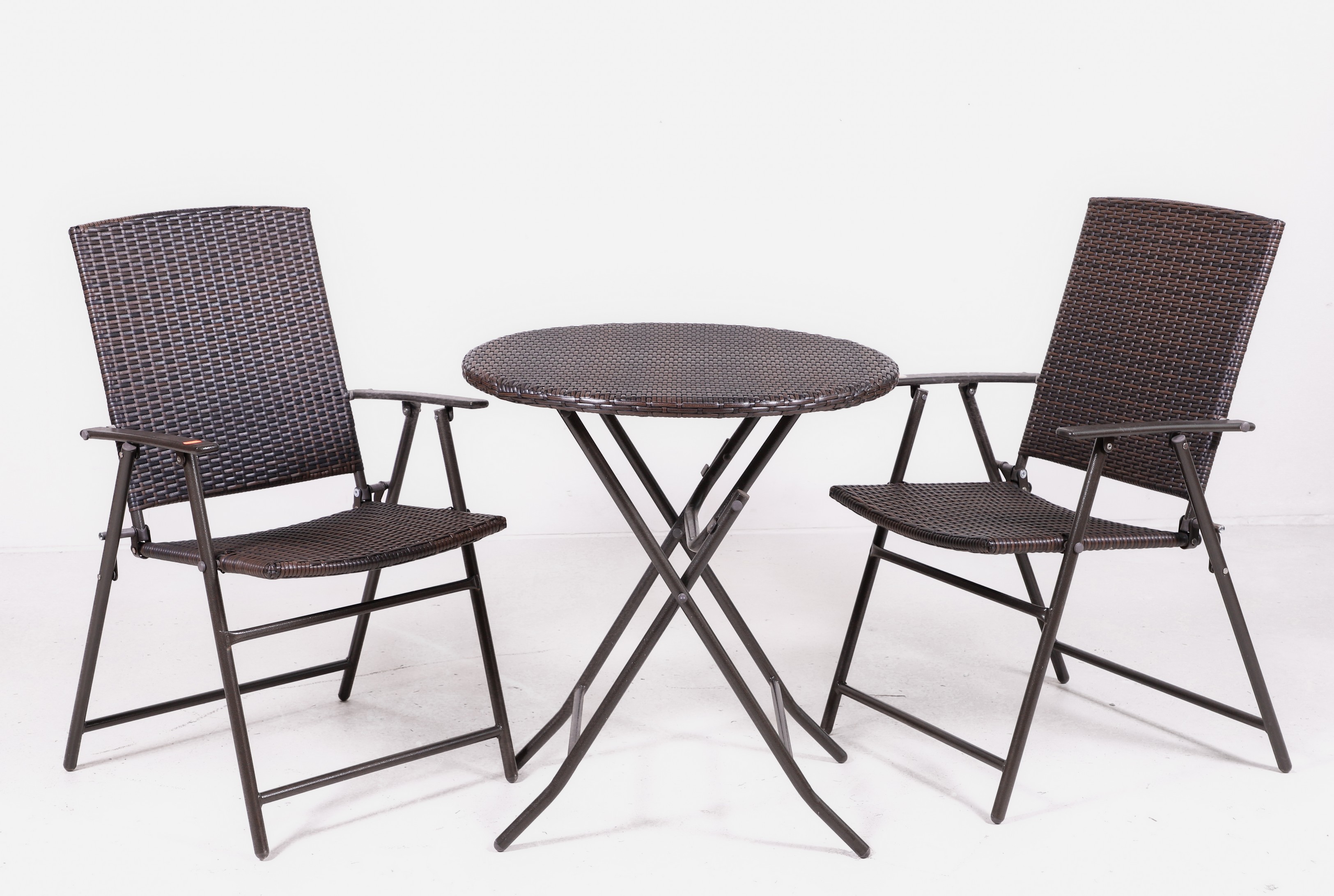 (3) pc woven and metal folding
