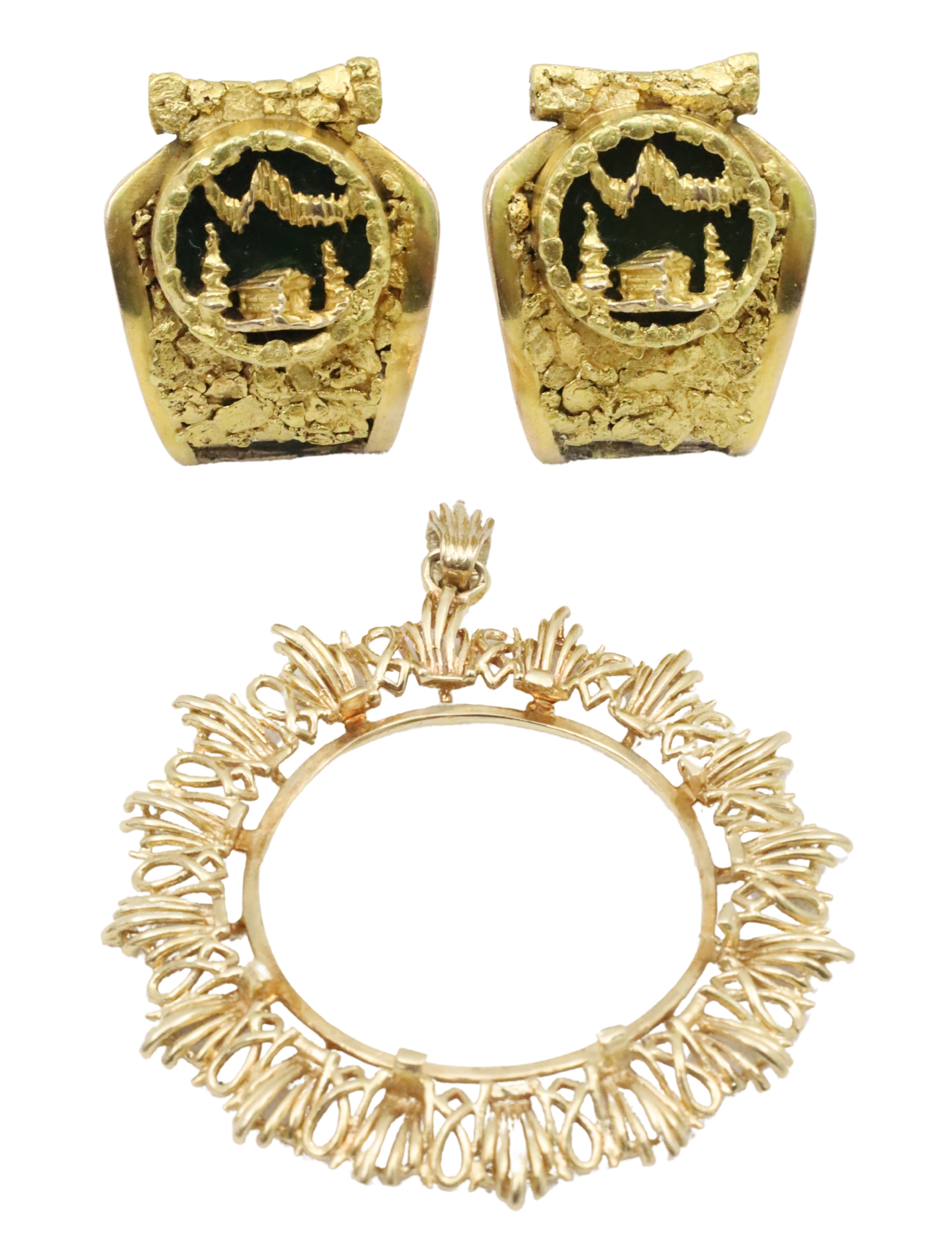 3 PC.MISC.  LOT OF 14K YELLOW