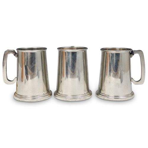 (3 PCS) ANTIQUE PEWTER