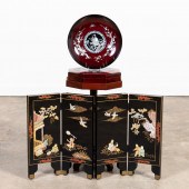 3 PCS, ASIAN BLACK LACQUERED D