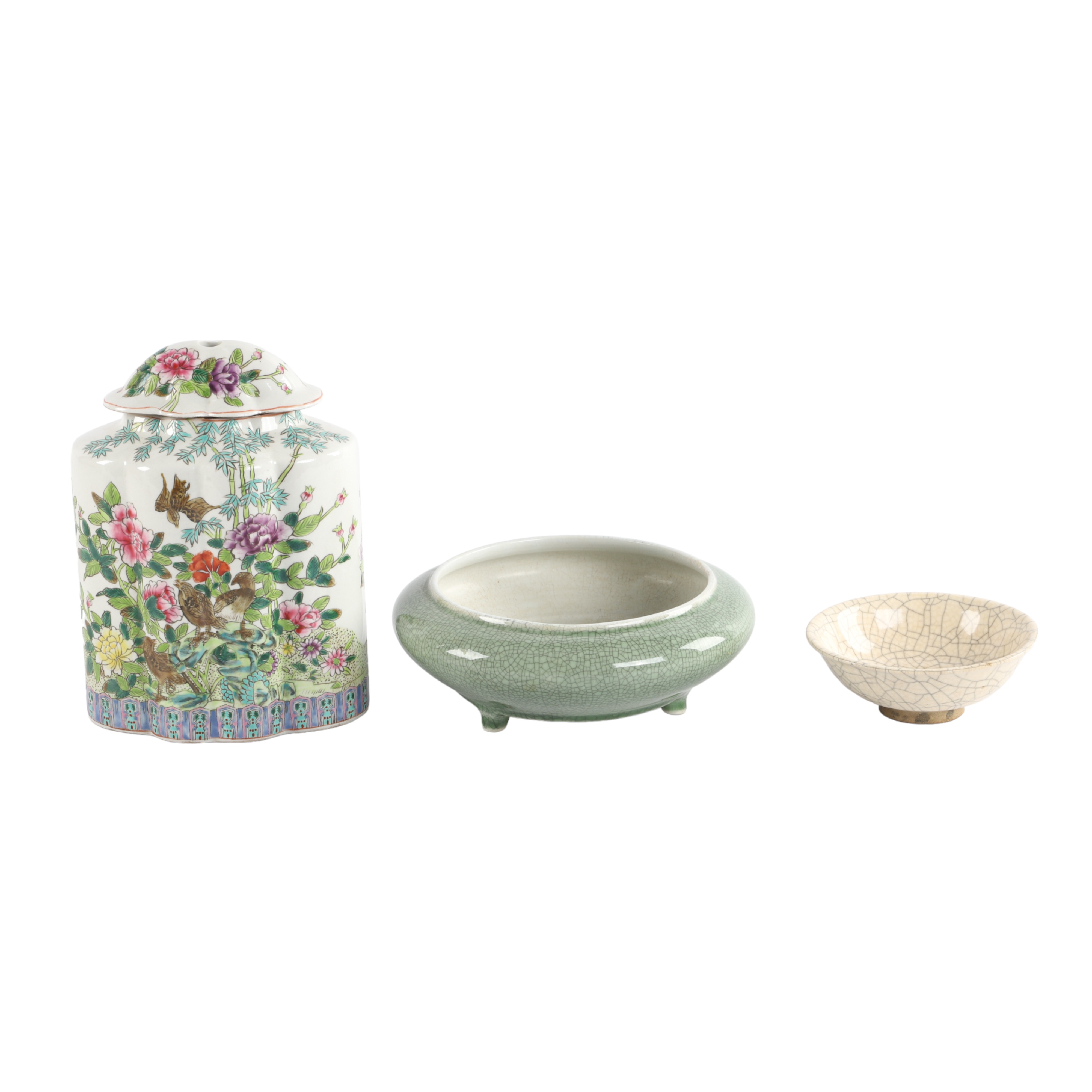 (3) Pcs Asian porcelain &