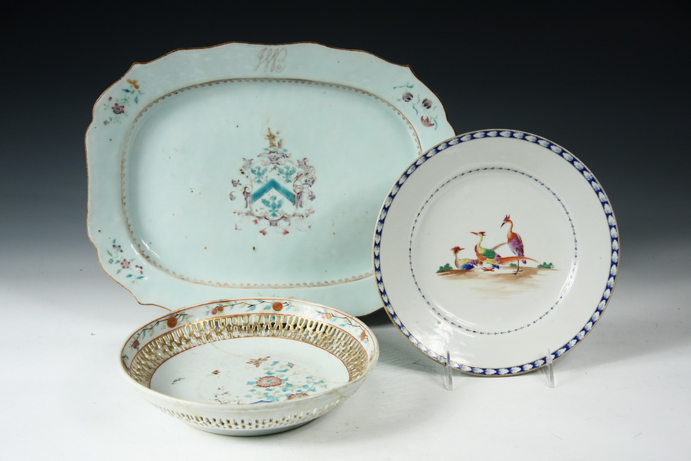 (3 PCS) CHINESE EXPORT PORCELAIN