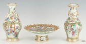 3 PCS. CHINESE EXPORT ROSE MED