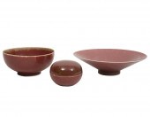 3 PCS. CHINESE PEACH-BLOOM POR
