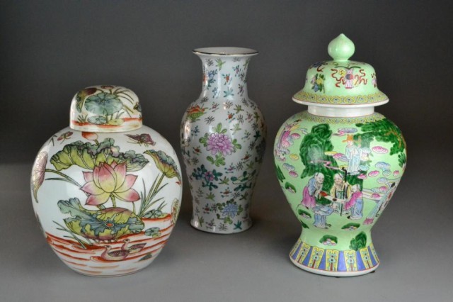 (3) Pcs. Chinese PorcelainTo