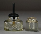 (3) Pcs. Crystal Inkwells and