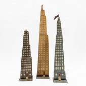 3 PCS, DAN HALE FOLK ART PAINT