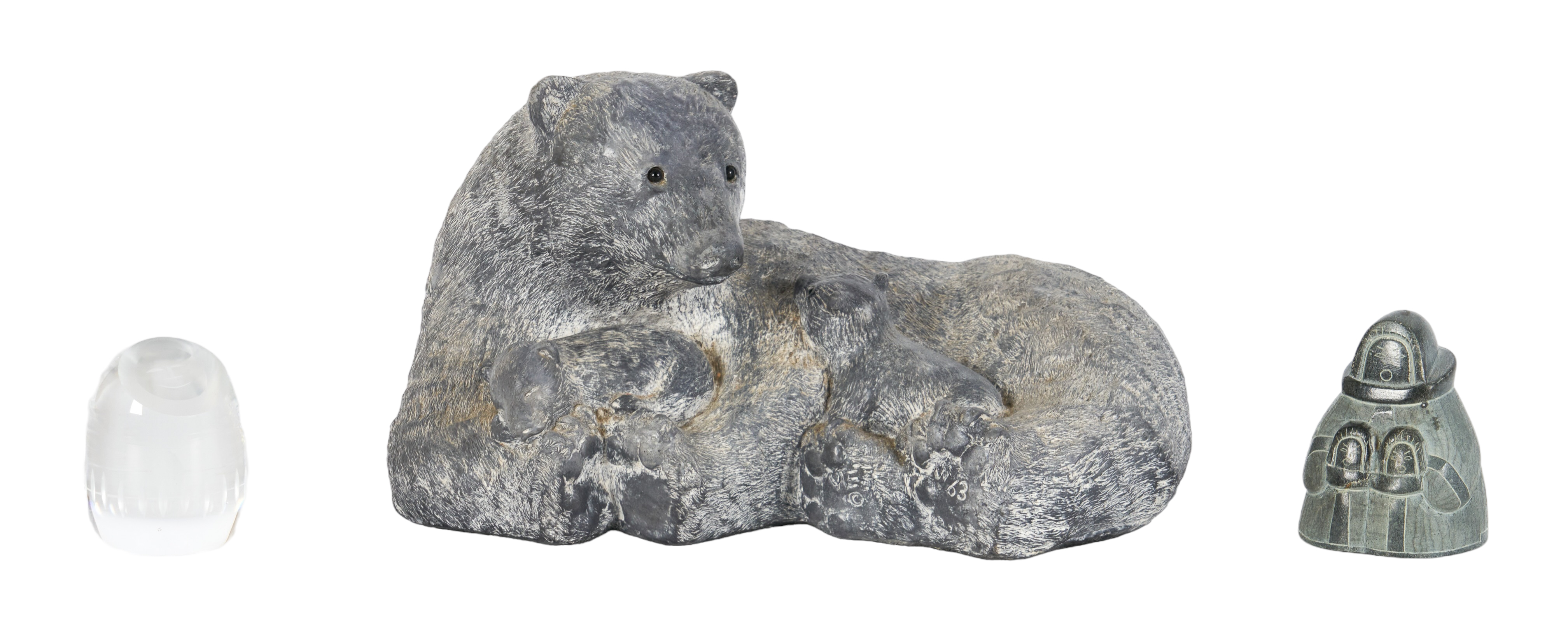 (3) Pcs Eskimo art, c/o Wolf