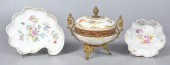 (3) Pcs floral decorated porce