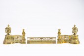 3 PCS FRENCH GILT FIREPLACE CH