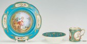 3 PCS. FRENCH SEVRES STYLE POR