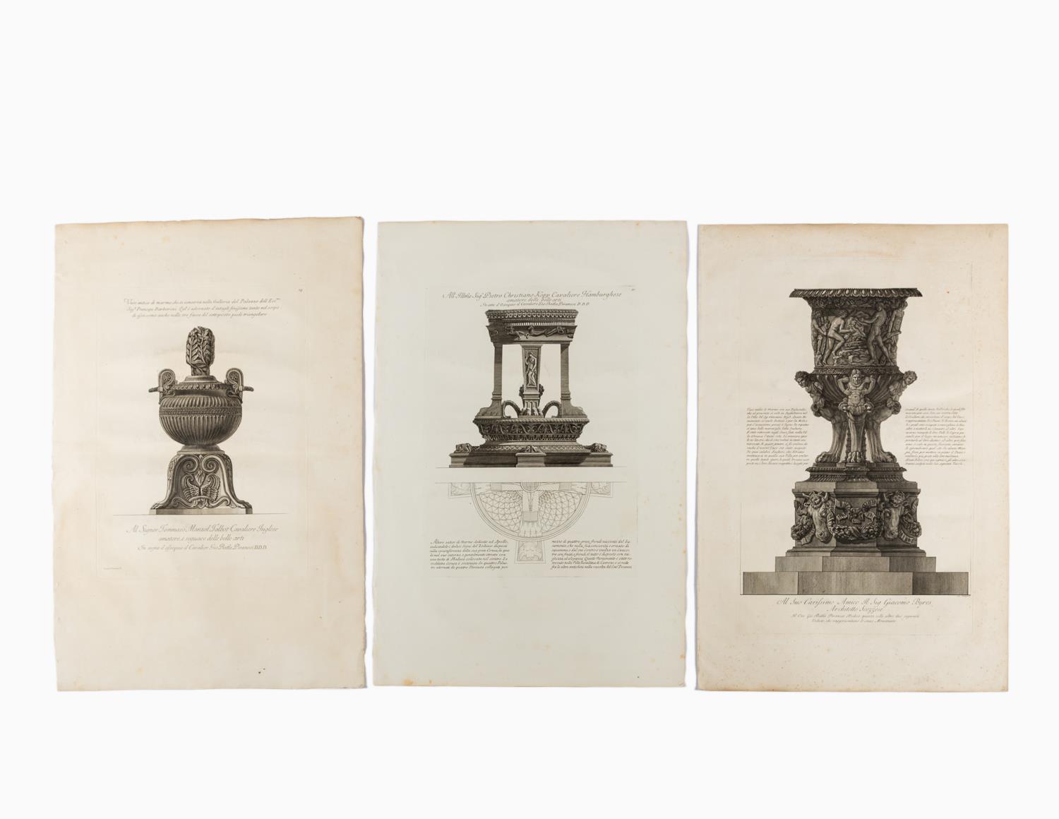 3 PCS, GIOVANNI PIRANESI, CLASSICAL