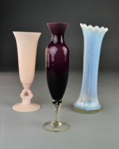 (3) PCS. GLASS VASESIncluding
