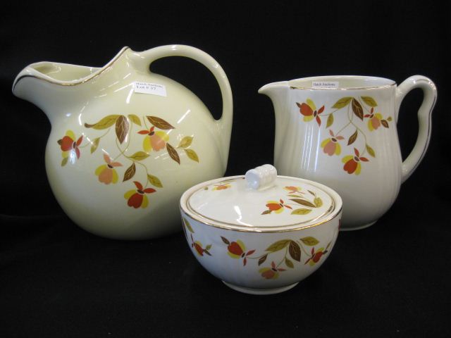 3 pcs. Hall ''Jewel T'' Pottery;8''